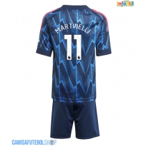 Camisa de time de futebol Arsenal Gabriel Martinelli #11 Replicas 2º Equipamento Infantil 2025-26 Manga Curta (+ Calças curtas)
